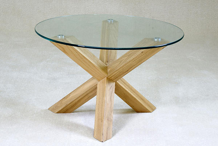 Saturn Solid Oak Coffee Table - Click Image to Close